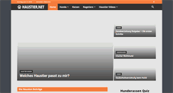 Desktop Screenshot of haustier.net